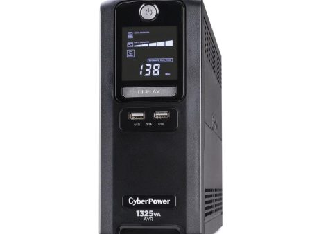 CyberPower LX1325GU 1325 VA   810 W 10 Outlets Battery Backup UPS - New Battery Certified Refurbished For Sale