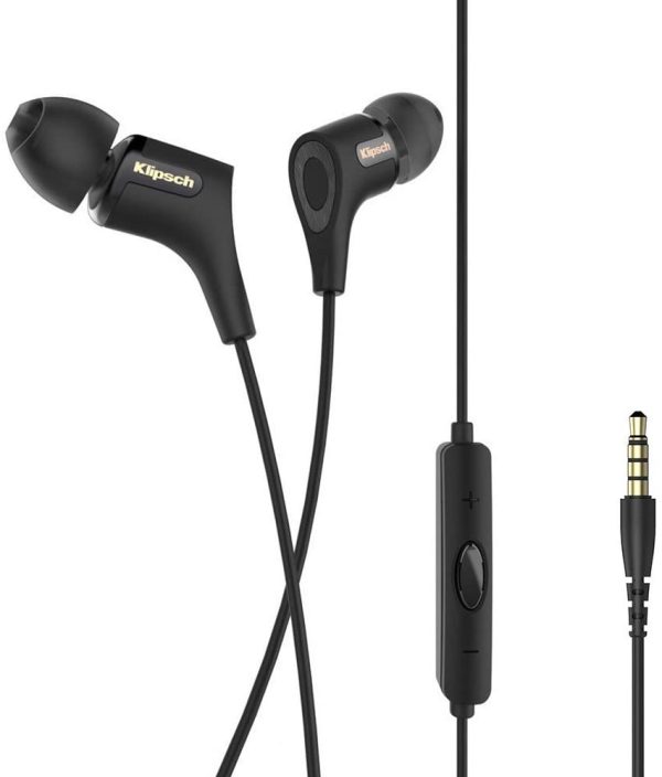 Klipsch In-Ear Headphones, Black - Certified Factory Refurbished Online Sale