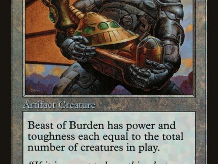 Beast of Burden (Misprinted) [Urza s Legacy Promos] For Discount