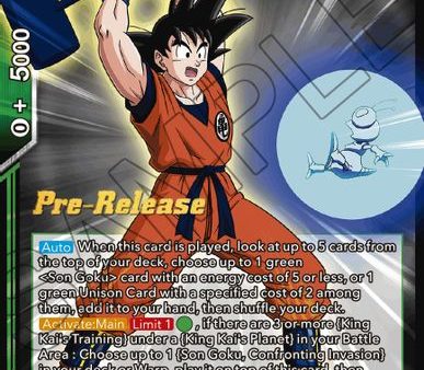 Training Goals Son Goku (BT15-069) [Saiyan Showdown Prerelease Promos] Discount