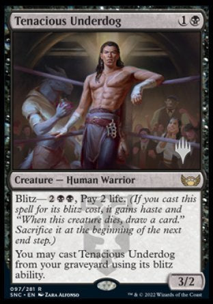 Tenacious Underdog (Promo Pack) [Streets of New Capenna Promos] Online