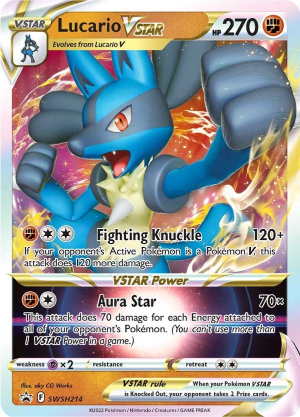 Lucario VSTAR (SWSH214) (Jumbo Card) [Sword & Shield: Black Star Promos] Supply